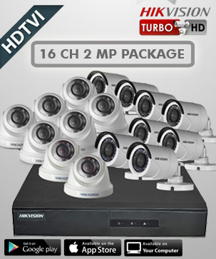 paket cctv hikvision 16 CH 2 MP